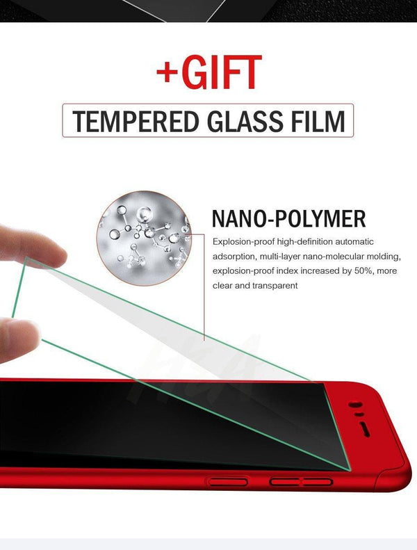 Planet Gates Luxury 360 Degree Full Cover Phone Case For huawei P10 P9 P8 Lite Mate 20 10 Pro Lite Screen Protector Cover Mate 20 Case Glass