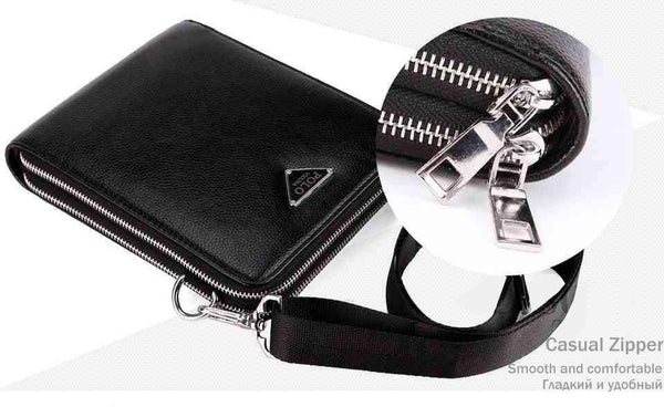 Planet Gates Luxury Brand Bags Leather Men's Single Shoulder Bag Double Pocket Men Bags Men Casual Crossbody Bag Handbag For Male