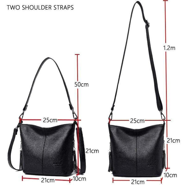 Luxury Brand Women Handbags 2 Shoulder Strap Tote Bag Designer Soft Leather Ladies Hand Bags