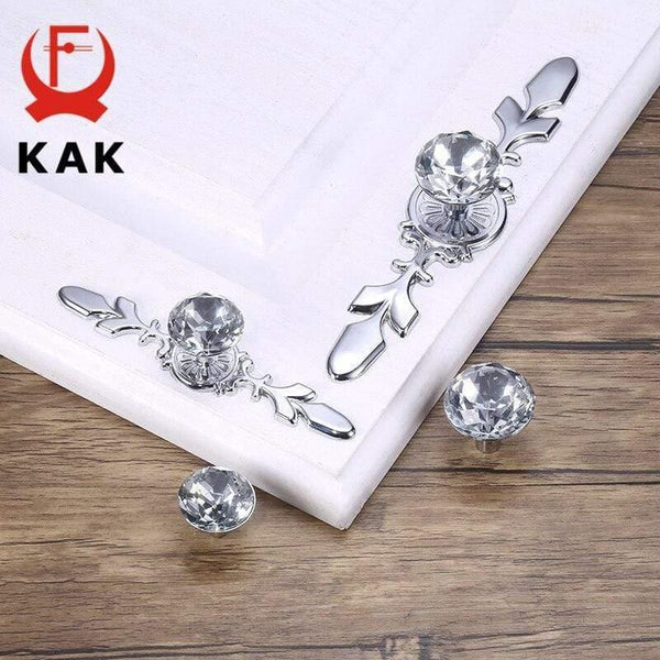 Luxury Diamond Crystal Handles Shoe Box Cabinet Handles Closet Door  Drawer Knobs Wardrobe Pulls Pullers With Screws Hardware