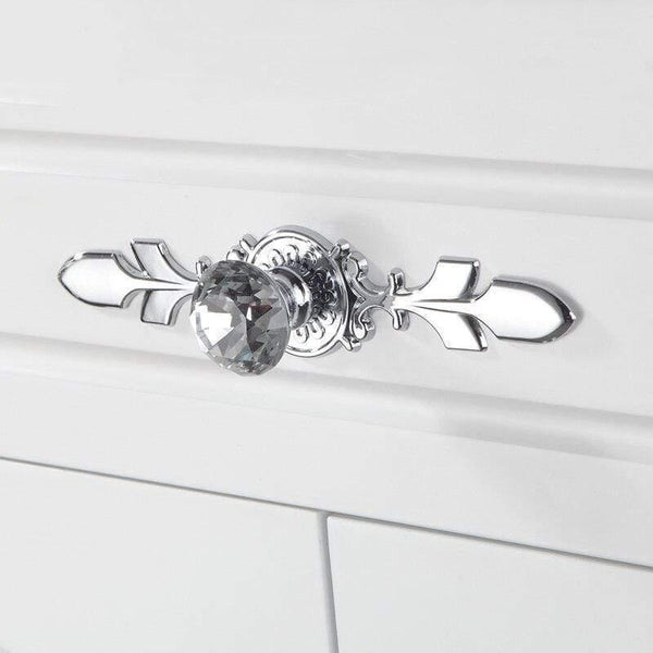 Luxury Diamond Crystal Handles Shoe Box Cabinet Handles Closet Door  Drawer Knobs Wardrobe Pulls Pullers With Screws Hardware