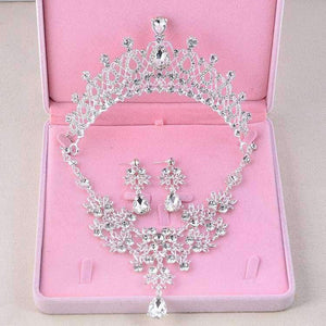 Planet Gates Luxury Fashion 2018 Necklaces Earrings Tiara Rhinestone Crystal Pearl Wedding Bride Party Wholesale Bridal Jewelry Sets