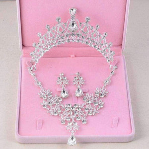 Planet Gates Luxury Fashion 2018 Necklaces Earrings Tiara Rhinestone Crystal Pearl Wedding Bride Party Wholesale Bridal Jewelry Sets