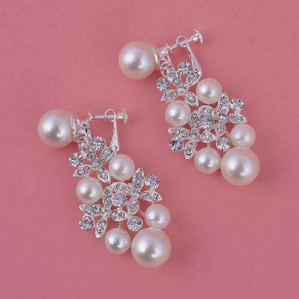 Planet Gates Luxury Fashion 2018 Necklaces Earrings Tiara Rhinestone Crystal Pearl Wedding Bride Party Wholesale Bridal Jewelry Sets