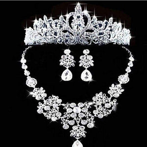 Planet Gates Luxury Fashion 2018 Necklaces Earrings Tiara Rhinestone Crystal Pearl Wedding Bride Party Wholesale Bridal Jewelry Sets