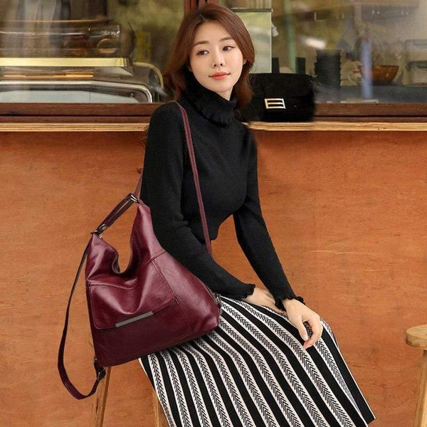 Luxury Handbags Women Bags Designer  Ladies Hand Bag Vintage PU Leather Shoulder Bag