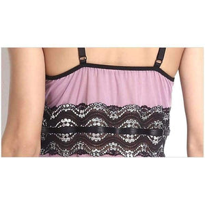 Planet Gates Luxury Ladies Lace Floral Slips Perspective Midnight Mesh Nightdress Side Slit Nightgowns Lingerie Intimates S-6XL