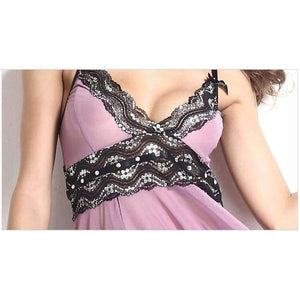 Planet Gates Luxury Ladies Lace Floral Slips Perspective Midnight Mesh Nightdress Side Slit Nightgowns Lingerie Intimates S-6XL