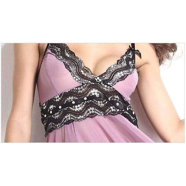 Planet Gates Luxury Ladies Lace Floral Slips Perspective Midnight Mesh Nightdress Side Slit Nightgowns Lingerie Intimates S-6XL