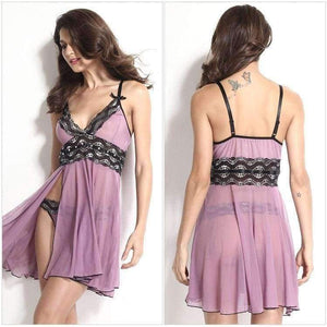 Planet Gates Luxury Ladies Lace Floral Slips Perspective Midnight Mesh Nightdress Side Slit Nightgowns Lingerie Intimates S-6XL