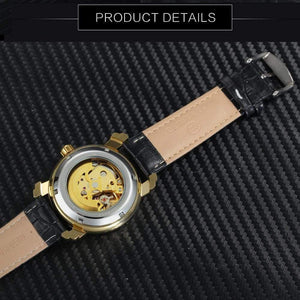 Planet Gates Luxury Men Women Mechanical Watches  Fashion Lover's Gift Crystal Decoration Delicate Dial Louvre Series Hollow