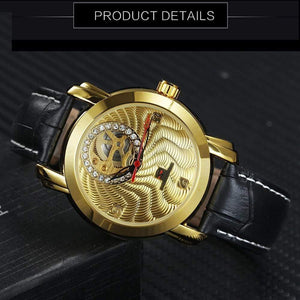 Planet Gates Luxury Men Women Mechanical Watches  Fashion Lover's Gift Crystal Decoration Delicate Dial Louvre Series Hollow