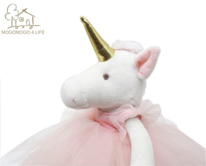 Luxury Mogo Handmade Plush Unicorn Toy Ballerina Unicorn Doll Princess Unicorn Doll Super Golden Horn Horse Stuffed Animals