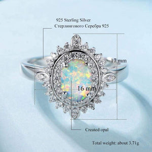 Planet Gates Luxury Ring Setting Silver 925 Sterling Trendy Oval  Cubic Zirconia  Engagement Rings for Women