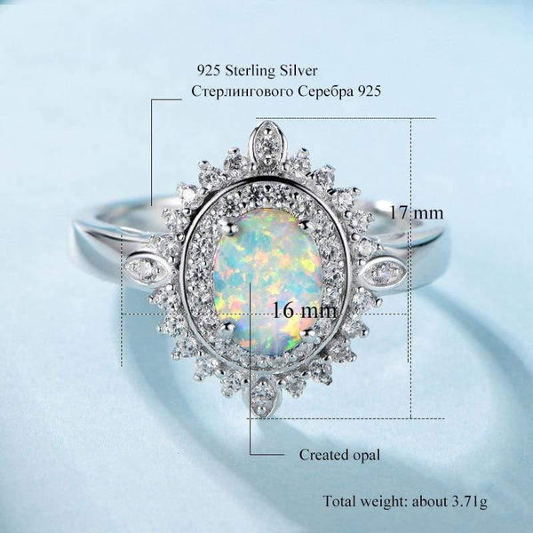 Planet Gates Luxury Ring Setting Silver 925 Sterling Trendy Oval  Cubic Zirconia  Engagement Rings for Women