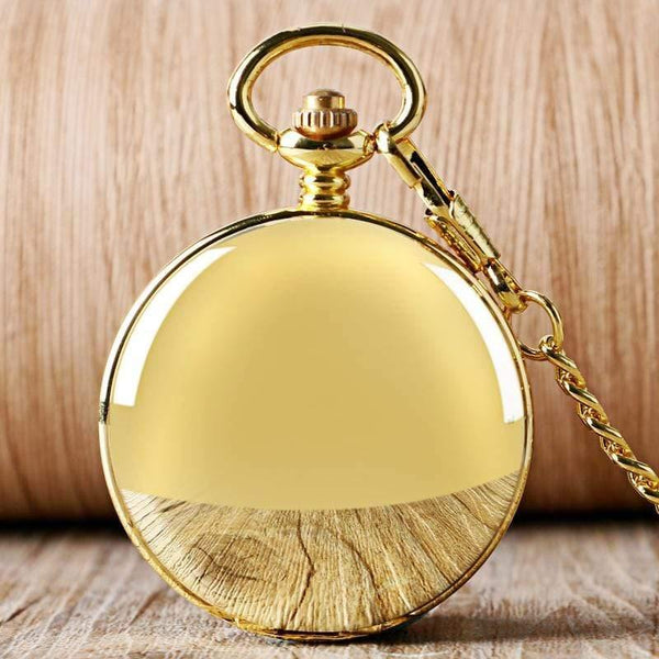 Planet Gates Luxury Smooth Roman Numerals Vintage Mechanical Chain Gift FOB Steampunk Hand Wind Casual Men Women Pocket Watches