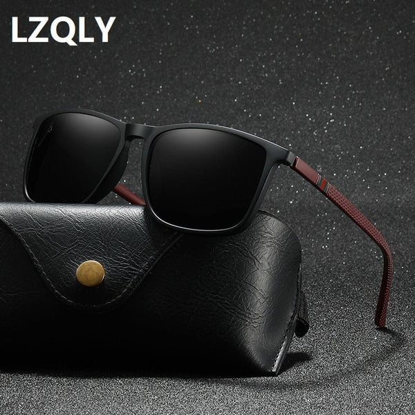 Planet Gates Luxury Square Vintage Polarized Sunglasses For Men Women Fashion Travel Driving Anti-glare Sun Glasses Male TR90 Eyewear UV400