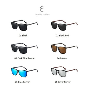 Planet Gates Luxury Square Vintage Polarized Sunglasses For Men Women Fashion Travel Driving Anti-glare Sun Glasses Male TR90 Eyewear UV400