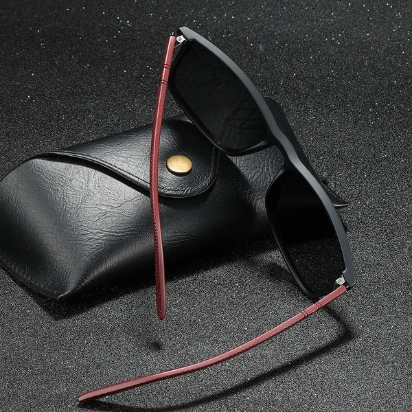 Planet Gates Luxury Square Vintage Polarized Sunglasses For Men Women Fashion Travel Driving Anti-glare Sun Glasses Male TR90 Eyewear UV400