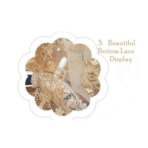 Planet Gates Luxury Water Soluble Screen Embroidery Sheer Voile Window Drapes for Living Room Door Gold Lace Curtains WP160-30