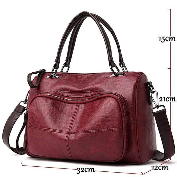 Luxury Women Handbags Large Capacity Boston Tote Bag Designer Soft Leather Ladies Hand Bags