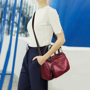 Luxury Women Handbags Large Capacity Boston Tote Bag Designer Soft Leather Ladies Hand Bags