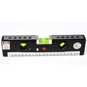 Planet Gates LV04 Multipurpose Level Laser Horizon Vertical Measure Tape Aligner Bubbles Ruler 8FT laser lever tape measure