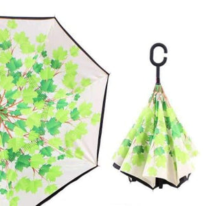 Planet Gates lvying Reverse Umbrella Double Layer Inverted Windproof Rain Car Umbrellas For Women S1004