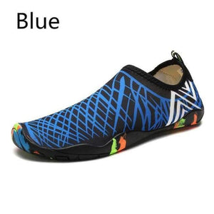 Planet Gates LX-988Blue / 5.5 Men Beach Shoes Women Outdoor Swimming Shoes Adult  Aqua Flat Soft Seaside Shoes Non-slip Walking Couple yoga Shoes