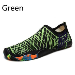 Planet Gates LX-988Green / 5.5 Men Beach Shoes Women Outdoor Swimming Shoes Adult  Aqua Flat Soft Seaside Shoes Non-slip Walking Couple yoga Shoes