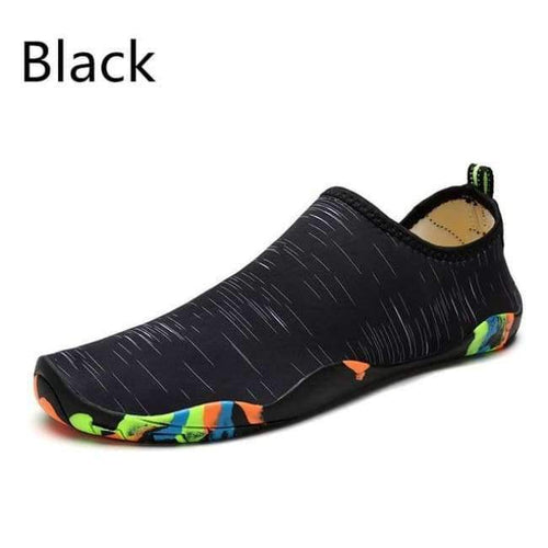 Men Women Beach Aqua Shoes Swimming Water Adult Unisex Flat Soft Seaside Walking Upstream Sneakers Summer Marine Fishing - Lx988 Black / 11