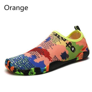 Planet Gates LX988  Orange / 11 Men Women Beach Aqua Shoes Swimming Water Adult Unisex Flat Soft Seaside Walking Upstream Sneakers Summer Marine Fishing