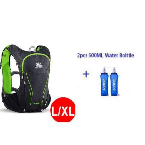 Planet Gates LXL and bottles Outdoor Sports Backpack Women / Men Marathon Hydration Vest Pack for Exchange Cycling Hiking Running Water Bag