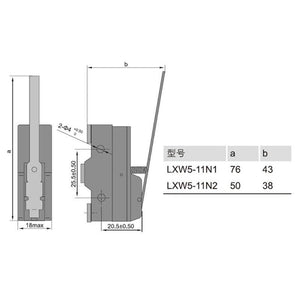 Planet Gates LXW5-11N1 Micro Limit Switch Long Lever Arm SPDT Snap Action Travel Switch Waterproof Prevent Oil Anti-pollution