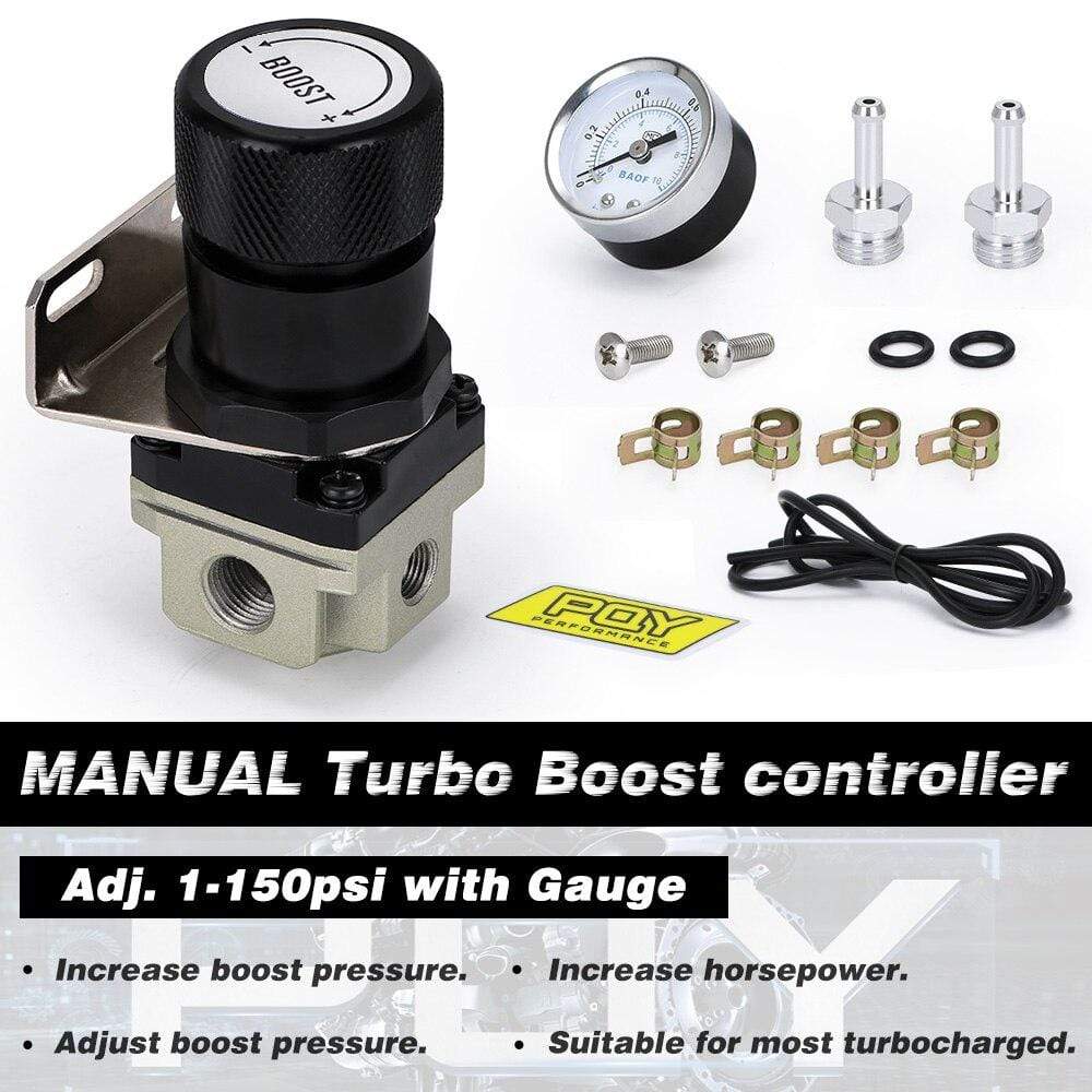 Planet Gates LZONE - T2 UNIVERSAL ADJUSTABLE MANUAL GAUGE TURBO BOOST CONTROLLER 1-150 PSI SR20DET SR JR5811
