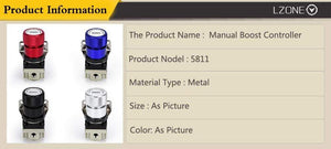 Planet Gates LZONE - T2 UNIVERSAL ADJUSTABLE MANUAL GAUGE TURBO BOOST CONTROLLER 1-150 PSI SR20DET SR JR5811