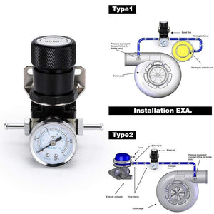 Planet Gates LZONE - T2 UNIVERSAL ADJUSTABLE MANUAL GAUGE TURBO BOOST CONTROLLER 1-150 PSI SR20DET SR JR5811