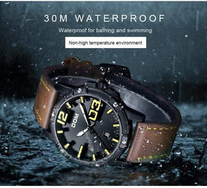 Planet Gates M-1218BL-1M5 Men Luxury Sport Quartz wristwatch clock Mens Watches Leather Business Waterproof watch Relogio Masculino M-1218BL-1M5