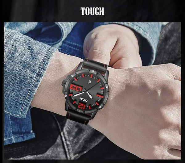 Planet Gates M-1218BL-1M5 Men Luxury Sport Quartz wristwatch clock Mens Watches Leather Business Waterproof watch Relogio Masculino M-1218BL-1M5