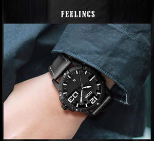 Planet Gates M-1218BL-1M5 Men Luxury Sport Quartz wristwatch clock Mens Watches Leather Business Waterproof watch Relogio Masculino M-1218BL-1M5