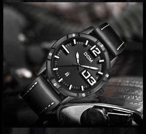 Planet Gates M-1218BL-1M5 Men Luxury Sport Quartz wristwatch clock Mens Watches Leather Business Waterproof watch Relogio Masculino M-1218BL-1M5