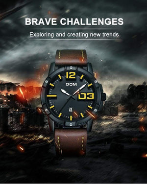 Planet Gates M-1218BL-1M5 Men Luxury Sport Quartz wristwatch clock Mens Watches Leather Business Waterproof watch Relogio Masculino M-1218BL-1M5