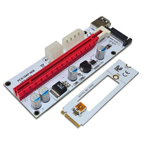 Planet Gates M.2 NGFF to PCI-E X16 Slot Transfer Card Mining m.2 Riser with sata 6pin 4pin molex Riser card raiser for Bitcoin mining