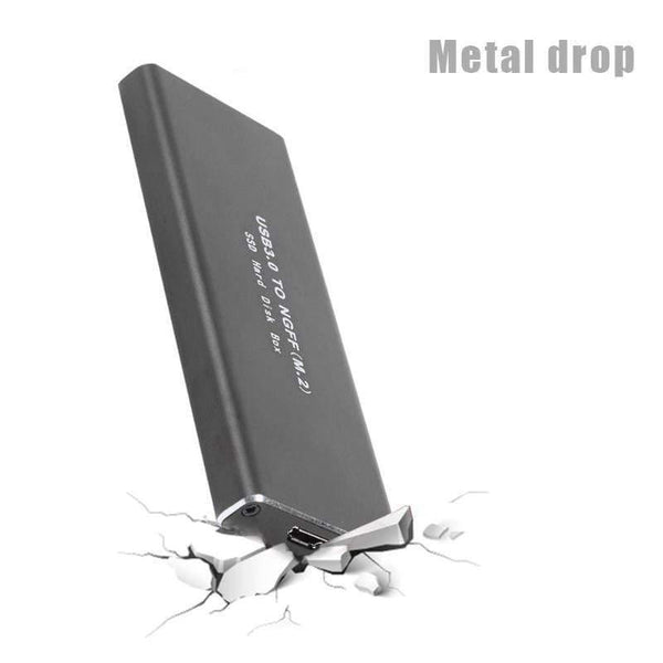 Planet Gates M.2 NGFF to USB3.0 HDD SSD Case USB3.0 to USB3.0 Micro-B Adapter 6GB/s HDD Enclosure Box External Hard Disk Drive Box SSD Case