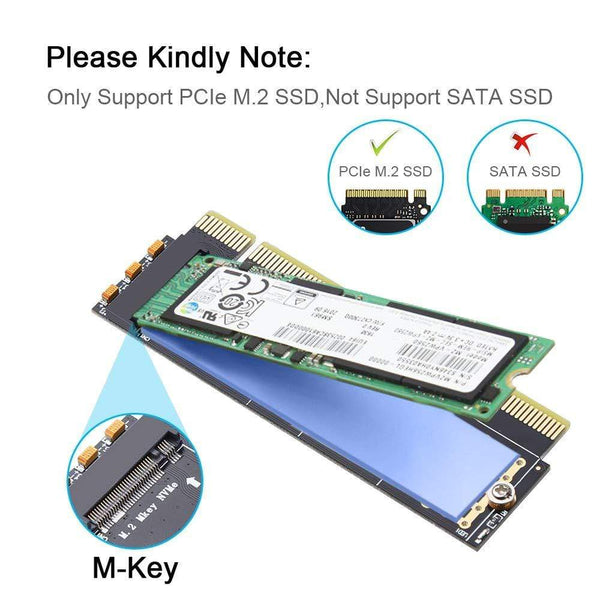 Planet Gates M.2 NVMe Adapter SSD to PCIe Card M2 Key M Driver with Silicone Cooling Pad Hard Drive Adapter Support PCIe x4x8x16 Slot