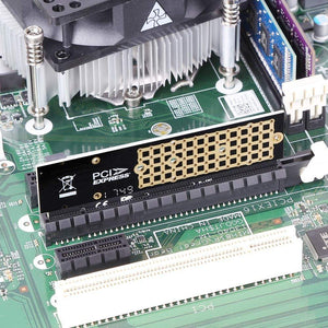 Planet Gates M.2 NVMe Adapter SSD to PCIe Card M2 Key M Driver with Silicone Cooling Pad Hard Drive Adapter Support PCIe x4x8x16 Slot