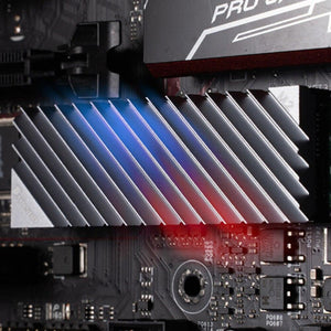 Planet Gates M.2 SSD NVMe Heat Sink Heatsink M.2 2280 SSD Hard Disk Aluminum Heat Sink Radiator Thermal Pad for Desktop PC Thermal Gasket