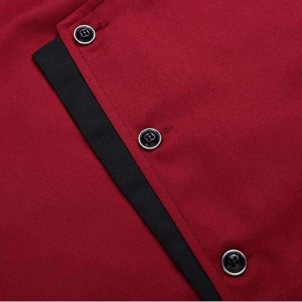 Planet Gates M-3XL High Quality Wholesale Unisex Kitchen Cooker Chef Uniforms Bakery Food Service Short Sleeve Breathable Chef Jacket & Apron