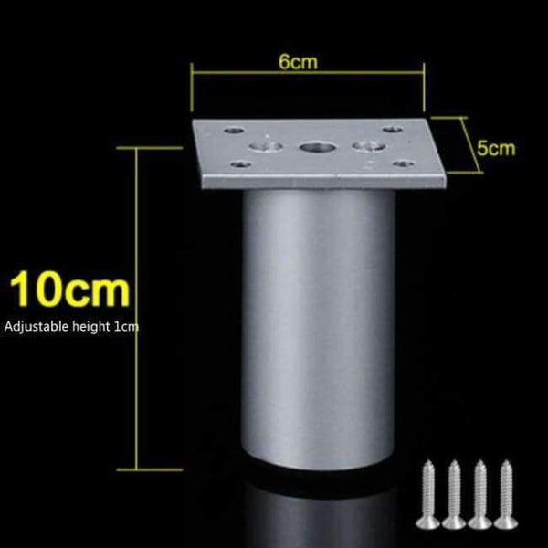 Planet Gates M  4pcs per lot Thick Aluminum Alloy Table Leg Cupboard Sofa Increase Foot Adjustable Multifunction Support Foot Furniture Accessories 4Pcs/lot