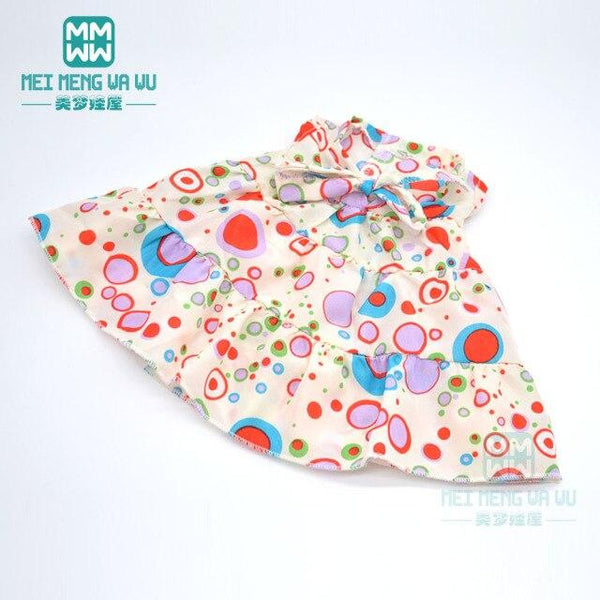 Planet Gates M--552 / 43-45cm Doll Clothes for doll Bow dress fit 18inch 43-45cm Baby Toy new born doll and American doll accessories